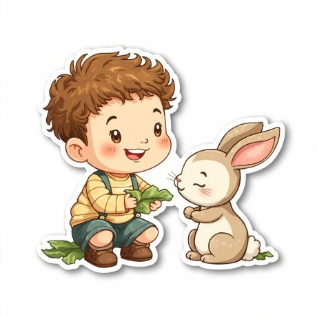 Bruno y el Conejito Tímido