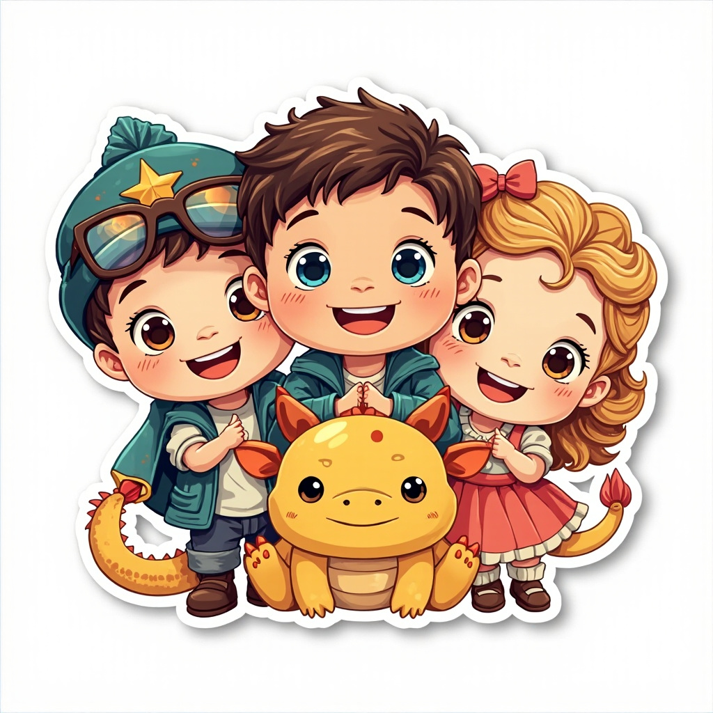 ✨ El Susurro Brillante del Dragón: Una Noche de Curiosidad para Gonzalito, Juanito y Carolinita