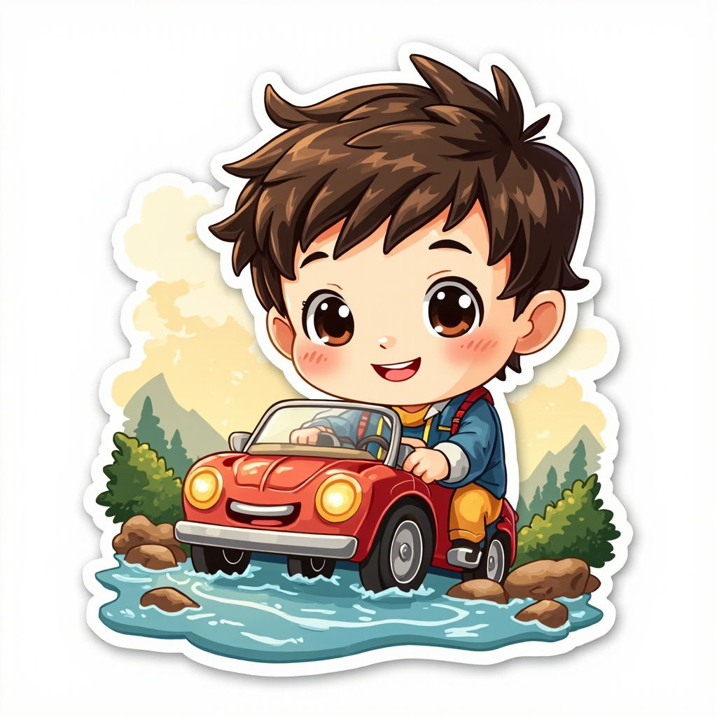 🚗 El Valiente Viaje de Emilio y su Coche Rojo